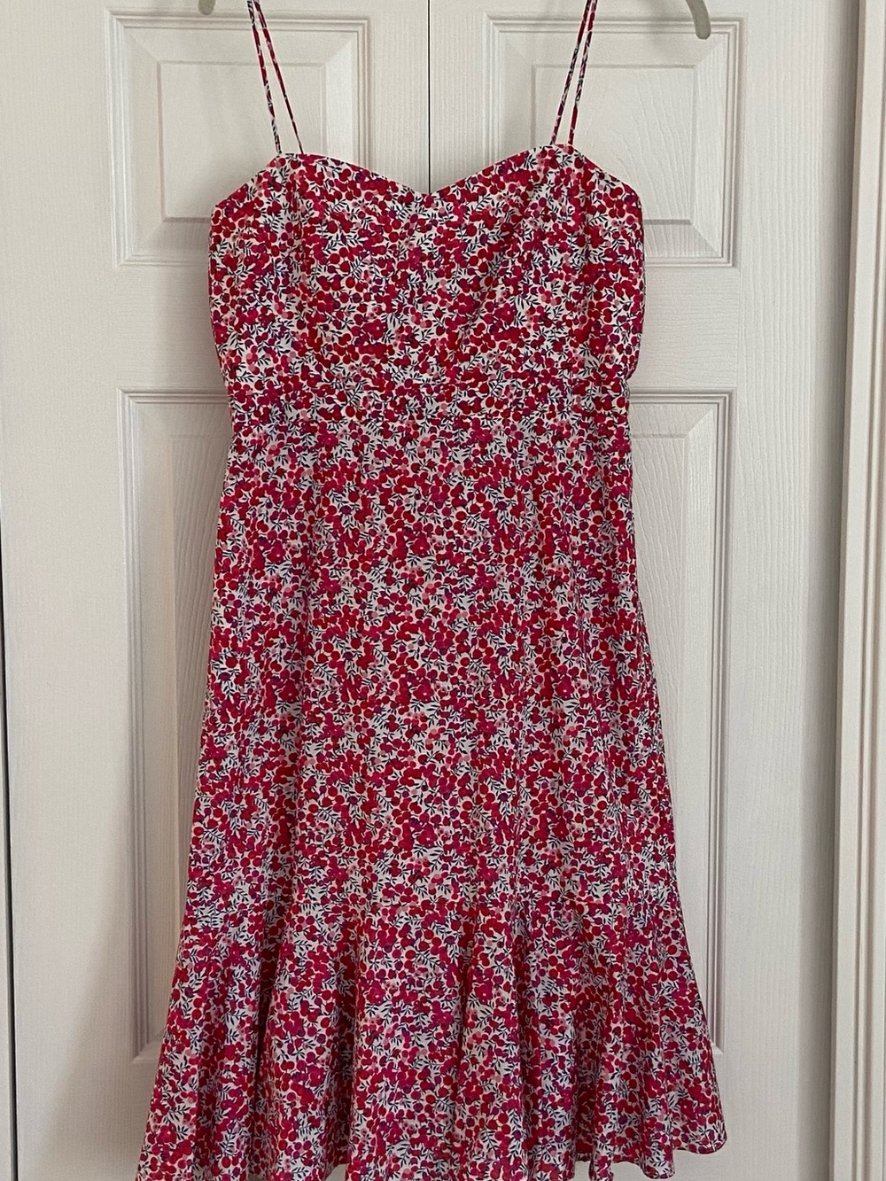 J. Crew Red Floral Mini Dress